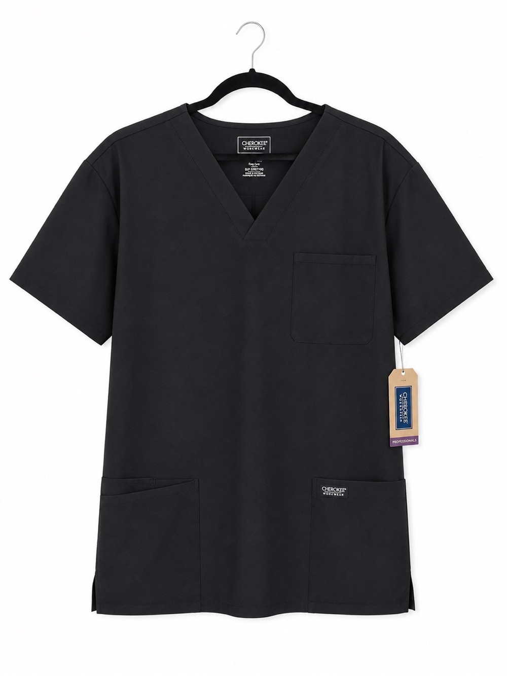 Men’s Cherokee Uniform Top. XXL Tall Black